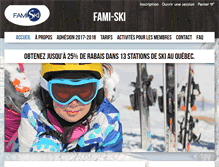 Tablet Screenshot of fami-ski.org